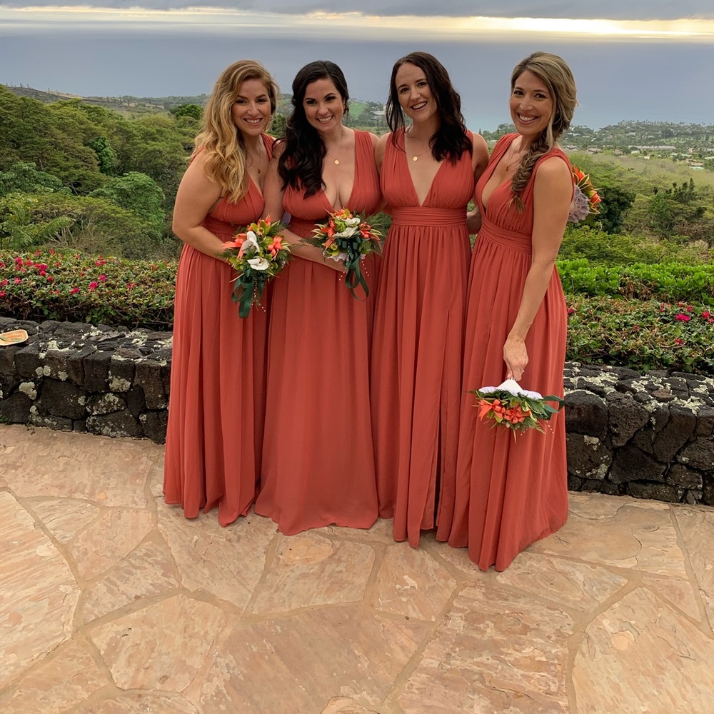 Lulu’s Maxi Coral Dress